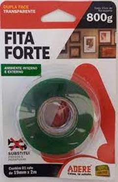 FITA DUPLA FACE ACRIL TRANS. 19X2 ADERE