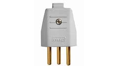 PLUGUE MACHO 2P 10A 180° BRANCO ROMAZI