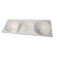 TANQUE TRIPLO BRANCO 1.50X0.50 SINTEK