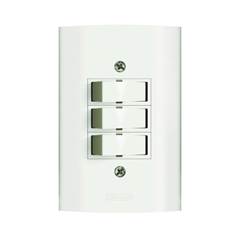 INTERRUPTOR TRIPLO (SP) 10A PL BR DUNAS