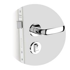 FECHADURA ICARO RETA EXT CROMADO SOPRANO