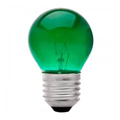 LAMP. COLORIDA 15W 220V VERDE SORTE LUZ