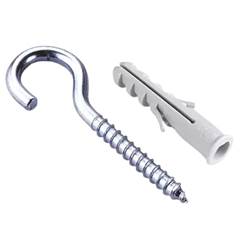 BUCHA 10MM PLAST+GANCHO 4,9X75 FOXMIX