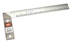 ESQUADRO MAX CABO ALUMINIO N10 25CM