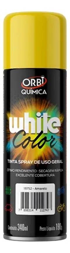 TINTA ORBISPRAY AMARELO FLUO. 340ML/190G