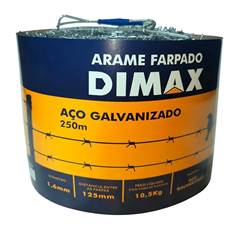ARAME FARPADO ACO GALV 250M DIMAX