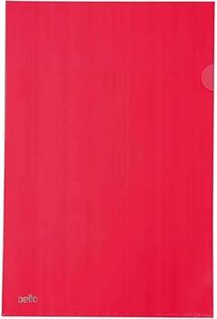 PASTA L A4 VERMELHA PP - DELLO