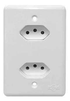 CJ TOM DUPLA 2P+T 10A BR ILUMI