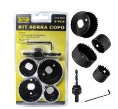KIT SERRA COPO EM AÇO 6PCS FERTAK