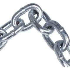 CORRENTE ACO GALV 6,3MMX1/4 GUEPAR- MT