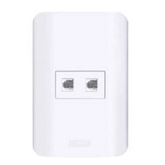 TOMADA DUPLA RJ11 TELEFONE CANOA
