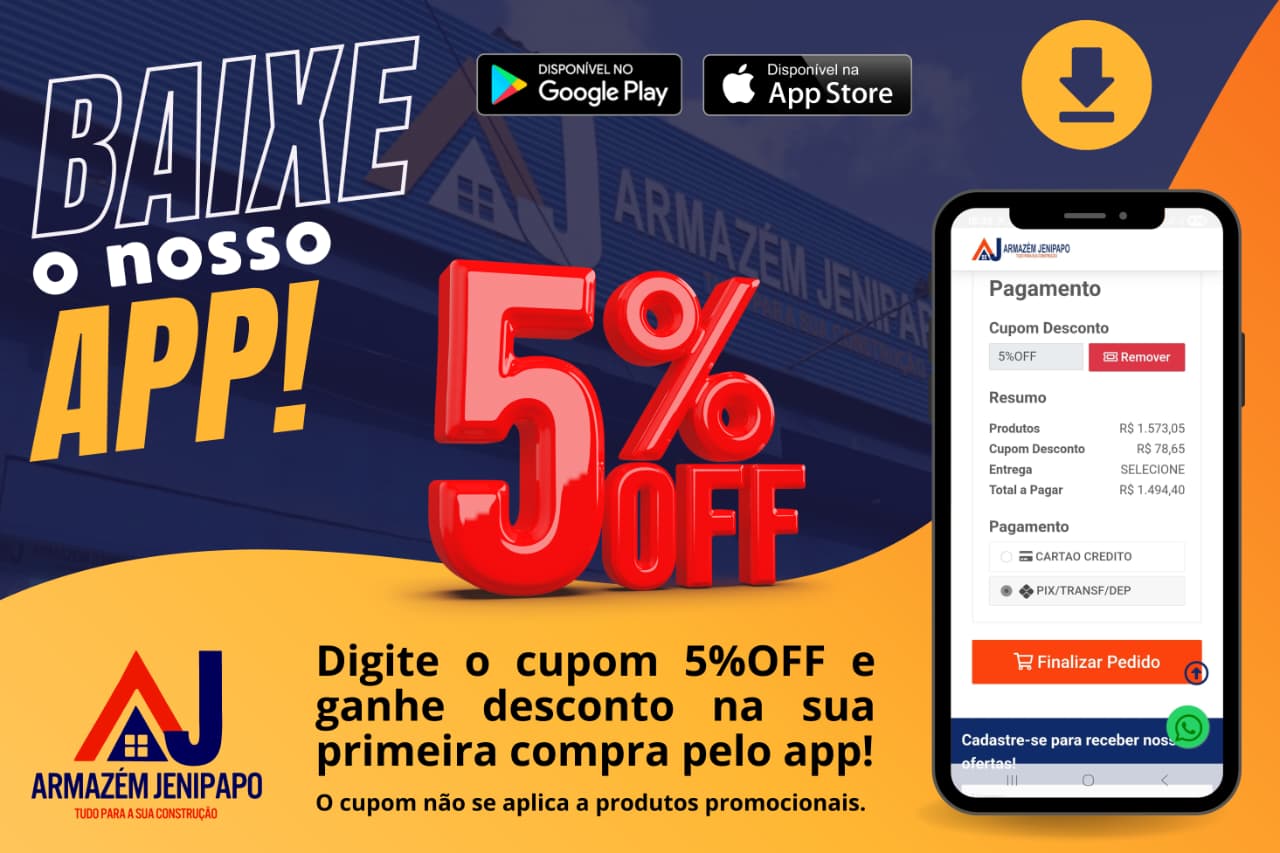 CUPOM 5%OFF 🤑