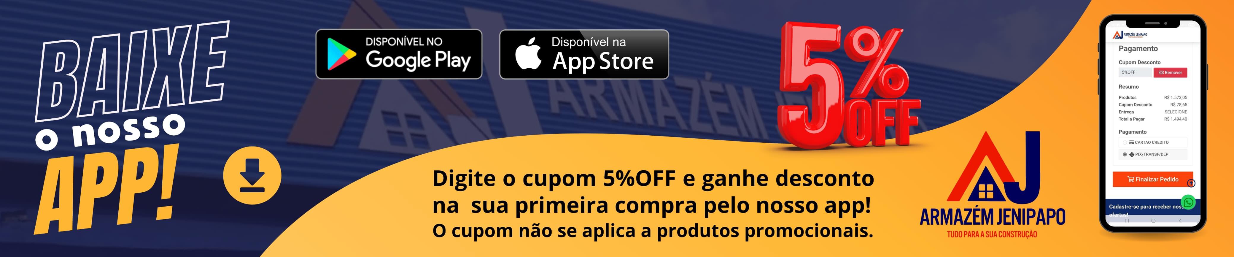 CUPOM 5%OFF 🤑